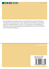 Wissensmanagement - theoretische Grundlagen und Ansätze Wissensmanagement - theoretische Grundlagen und Ansätze