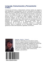 Lenguaje, Comunicacion y Pensamiento Critico Lenguaje, Comunicacion y Pensamiento Critico