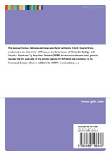 An in vitro study of the expression, purification and intramolecular interactions of Hepatoma Up Regulated Protein (HURP)