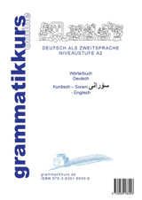 Wörterbuch Deutsch - Kurdisch - Sorani - Englisch A2