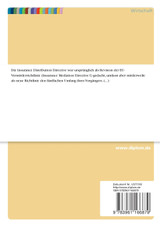 Entwicklung, Umsetzung sowie Auswirkungen der Insurance Distribution Directive auf die deutsche Versicherungswirtschaft Entwicklung, Umsetzung sowie Auswirkungen der Insurance Distribution Directive auf die deutsche Versicherungswirtschaft