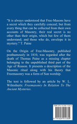 On the origin of free-masonry On the origin of free-masonry