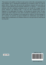 Quelques Particularités de la Langue et de la Pensée Chinoises Quelques Particularités de la Langue et de la Pensée Chinoises