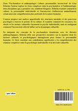 Psychanalyse et anthropologie Psychanalyse et anthropologie