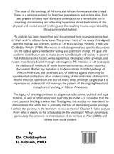 White Fear / Black Apprehension