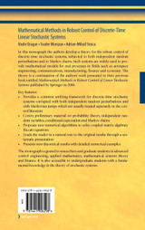 Mathematical Methods in Robust Control of Discrete-Time Linear Stochastic Systems