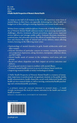 A Public Health Perspective of Women's Mental Health A Public Health Perspective of Women's Mental Health