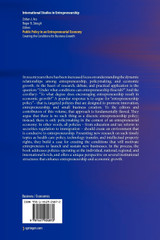 Public Policy in an Entrepreneurial Economy