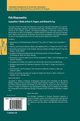 Fish Bioacoustics Fish Bioacoustics