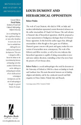 Louis Dumont and Hierarchical Opposition