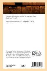 Crime et le châtiment, traduit du russe (Éd.1884)