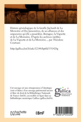 Histoire généalogique de la famille Juchault de La Moricière et Des Jamonières,(Éd.1896) Histoire généalogique de la famille Juchault de La Moricière et Des Jamonières,(Éd.1896)