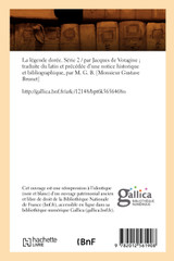 La légende dorée. Série 2 (Éd.1843)