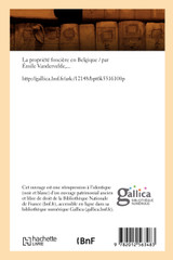 La propriété foncière en Belgique (Éd.1900)