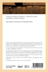 Chansons de Paris et d'ailleurs Chansons de Paris et d'ailleurs