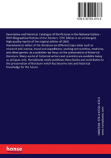 Descriptive and Historical Catalogue of the Pictures in the National Gallery Descriptive and Historical Catalogue of the Pictures in the National Gallery