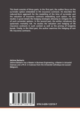 Valuation and Hedging in Insurance Valuation and Hedging in Insurance