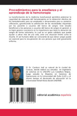Procedimientos para la enseñanza y el aprendizaje de la hemoterapia Procedimientos para la enseñanza y el aprendizaje de la hemoterapia