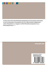 Internationale Währungspolitik und Wechselkursmanipulationen. Interventionsmöglichkeiten des Völkerrechts Internationale Währungspolitik und Wechselkursmanipulationen. Interventionsmöglichkeiten des Völkerrechts