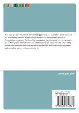 Sociodemographic Factors, Breastfeeding Practices and Infant Mortality in Northern Nigeria Sociodemographic Factors, Breastfeeding Practices and Infant Mortality in Northern Nigeria