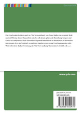 Die Geschwisterbeziehung in Franz Kafkas "Die Verwandlung" Die Geschwisterbeziehung in Franz Kafkas "Die Verwandlung"