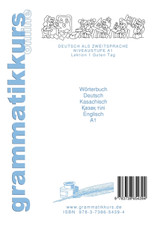 Wörterbuch Deutsch - Kasachisch - Englisch Niveau A1