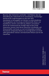 Beccaria, über Verbrechen und Strafen Beccaria, über Verbrechen und Strafen