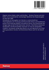 Magister Johann Baders Leben und Schriften, Magister Johann Baders Leben und Schriften,