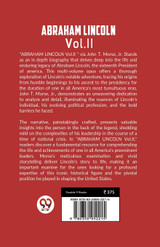 Abraham Lincoln Vol. II Abraham Lincoln Vol. II