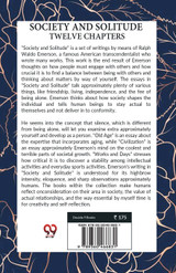 SOCIETY AND SOLITUDE TWELVE CHAPTERS SOCIETY AND SOLITUDE TWELVE CHAPTERS