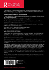 The Routledge Handbook of Translation Studies