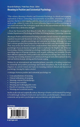 Meaning in Positive and Existential Psychology Meaning in Positive and Existential Psychology