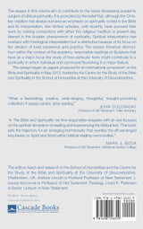 The Bible and Spirituality The Bible and Spirituality