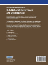 Handbook of Research on Sub-National Governance and Development Handbook of Research on Sub-National Governance and Development
