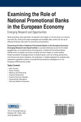Examining the Role of National Promotional Banks in the European Economy Examining the Role of National Promotional Banks in the European Economy