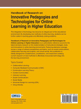 Handbook of Research on Innovative Pedagogies and Technologies for Online Learning in Higher Education Handbook of Research on Innovative Pedagogies and Technologies for Online Learning in Higher Education