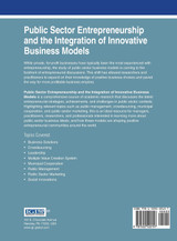 Public Sector Entrepreneurship and the Integration of Innovative Business Models Public Sector Entrepreneurship and the Integration of Innovative Business Models