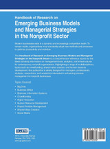 Handbook of Research on Emerging Business Models and Managerial Strategies in the Nonprofit Sector Handbook of Research on Emerging Business Models and Managerial Strategies in the Nonprofit Sector