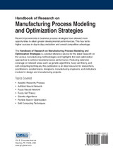 Handbook of Research on Manufacturing Process Modeling and Optimization Strategies