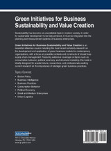 Green Initiatives for Business Sustainability and Value Creation Green Initiatives for Business Sustainability and Value Creation