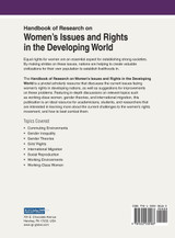 Handbook of Research on Women's Issues and Rights in the Developing World Handbook of Research on Women's Issues and Rights in the Developing World