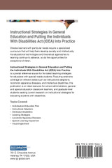 Instructional Strategies in General Education and Putting the Individuals With Disabilities Act (IDEA) Into Practice