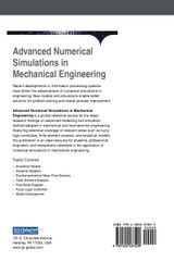 Advanced Numerical Simulations in Mechanical Engineering