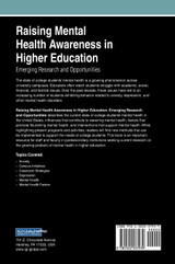 Raising Mental Health Awareness in Higher Education Raising Mental Health Awareness in Higher Education