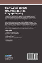 Study Abroad Contexts for Enhanced Foreign Language Learning