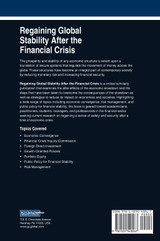 Regaining Global Stability After the Financial Crisis Regaining Global Stability After the Financial Crisis