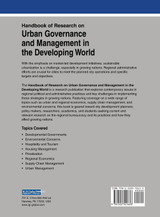 Handbook of Research on Urban Governance and Management in the Developing World Handbook of Research on Urban Governance and Management in the Developing World