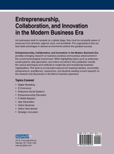Entrepreneurship, Collaboration, and Innovation in the Modern Business Era Entrepreneurship, Collaboration, and Innovation in the Modern Business Era
