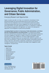 Leveraging Digital Innovation for Governance, Public Administration, and Citizen Services