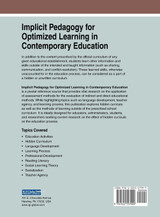 Implicit Pedagogy for Optimized Learning in Contemporary Education